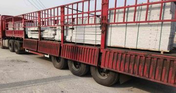 福州 白麻荔枝面外墙干挂，工厂装车日常