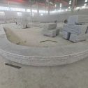 福州 芝麻白异形坐凳，自然面光面弧形加工