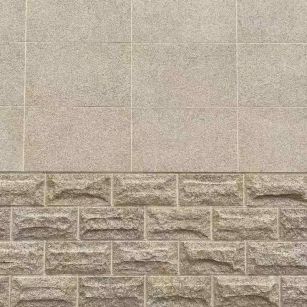 福州 黄金麻自然面蘑菇石配荔枝面干挂