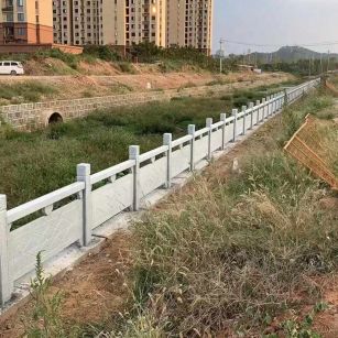 福州 白麻河道栏杆效果展示图