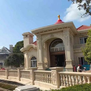 福州 黄金麻花岗岩欧式别墅