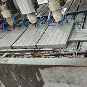 福州 芝麻白花岗岩荔枝面盲道雕刻