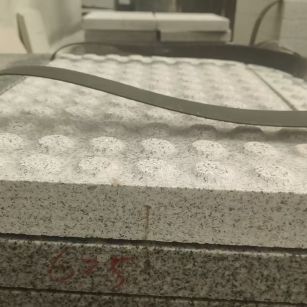 福州 芝麻白花岗岩6.0公分荔枝面五轴加工雕刻盲点