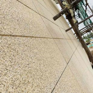 福州 黄金麻花岗岩荔枝面外墙干挂石材效果示例