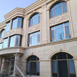 福州 黄金麻花岗岩别墅外墙干挂