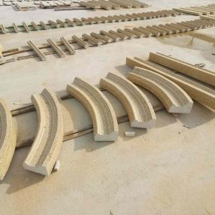 福州 黄金麻花岗岩别墅线条