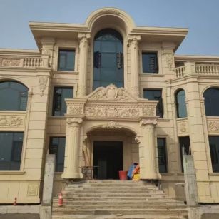 福州 黄金麻花岗岩别墅外墙干挂