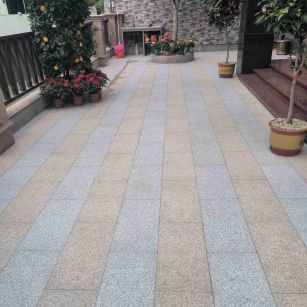 福州 黄金麻白麻荔枝面庭院铺装展示