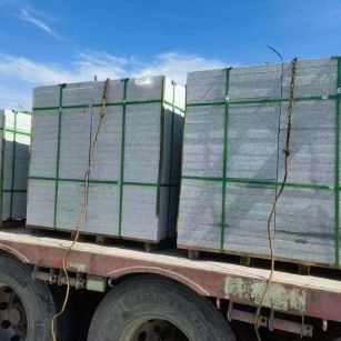 福州 芝麻白花岗岩地铺石装车日常