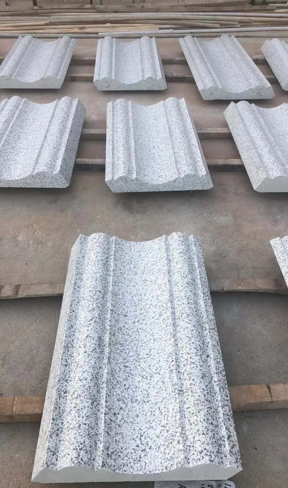 福州 白麻花岗岩光面别墅线条