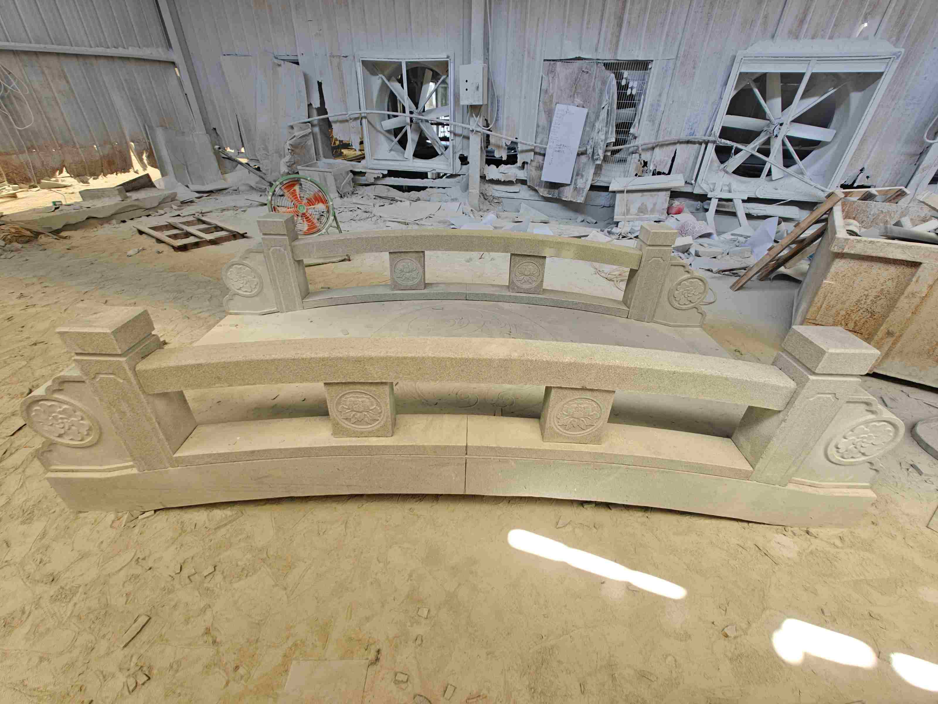 福州 芝麻灰花岗岩异形加工-拱桥，石桥