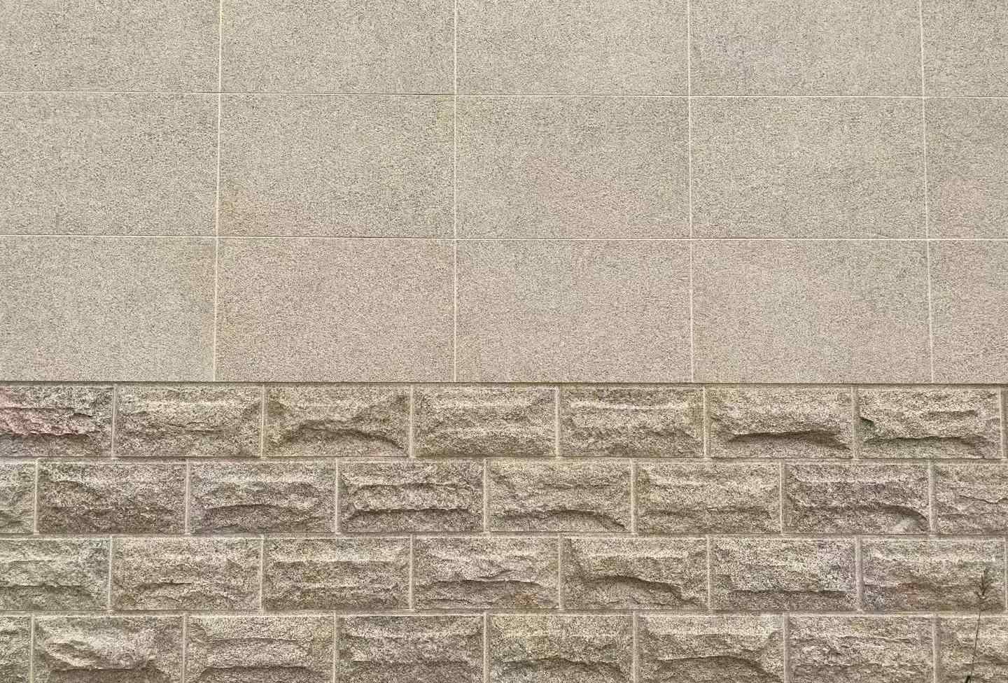 福州 黄金麻自然面蘑菇石配荔枝面干挂