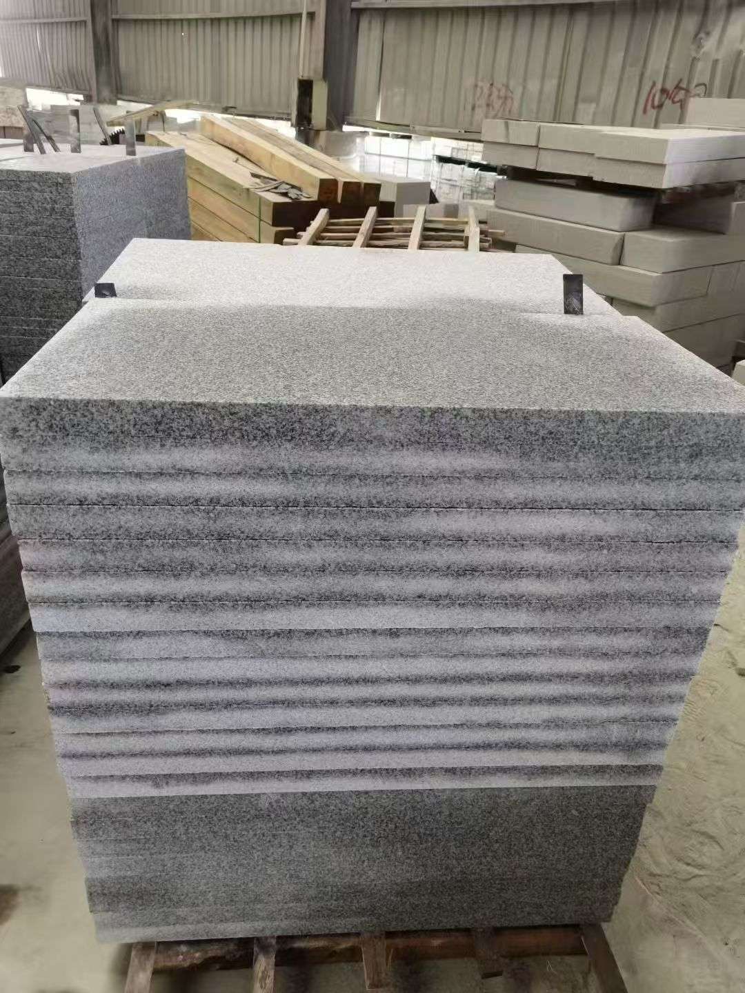 福州 芝麻白5公分火烧地铺成品，900*400，规格可定制