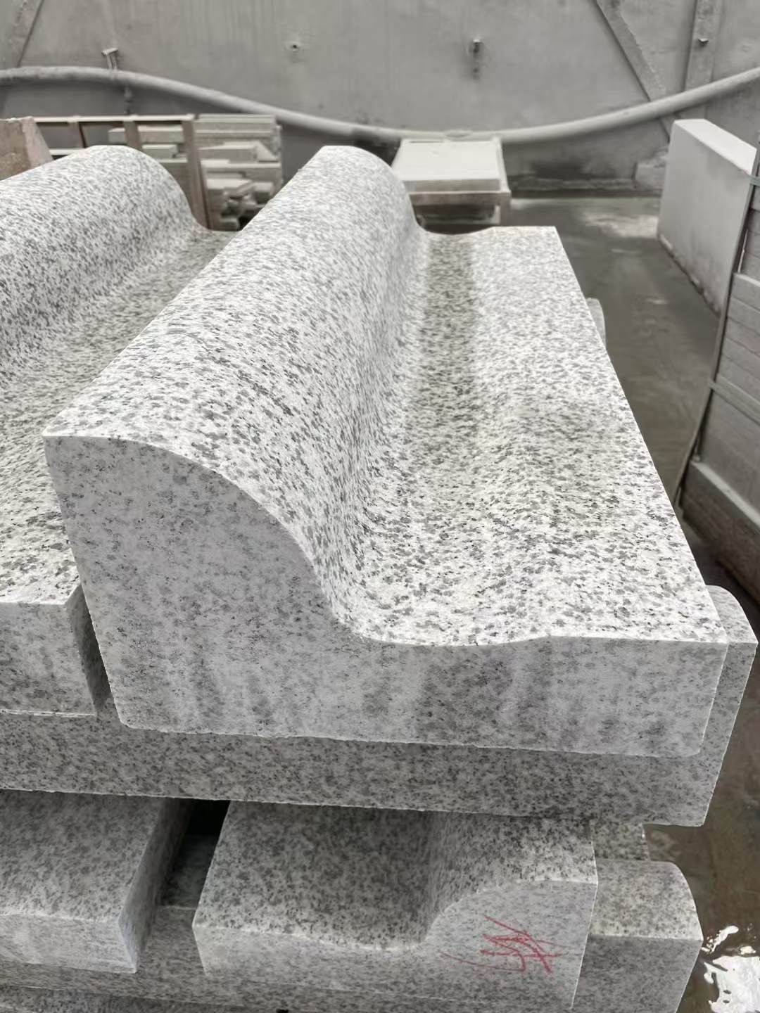 福州 白麻花岗岩S型路沿石，路侧石，马路牙子等